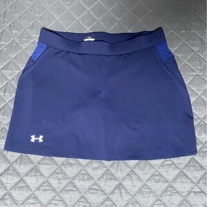 Under Armour Semi-Fitted Heat Gear Athletic Tennis Skort w/ Hidden Pocket Blue M